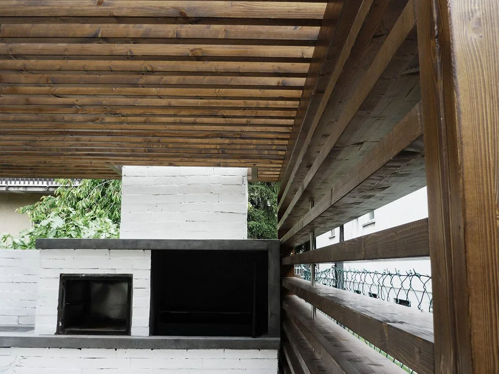 Fa pergola egyedi tervezéssel